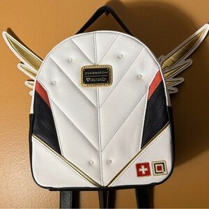 Discontinued Mercy Overwatch-Loungefly brand backpack, 2018 edition.